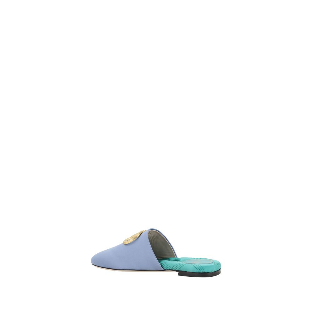 Valentino Garavani Satin VLogo Mules - Elegance i Hver Skridt