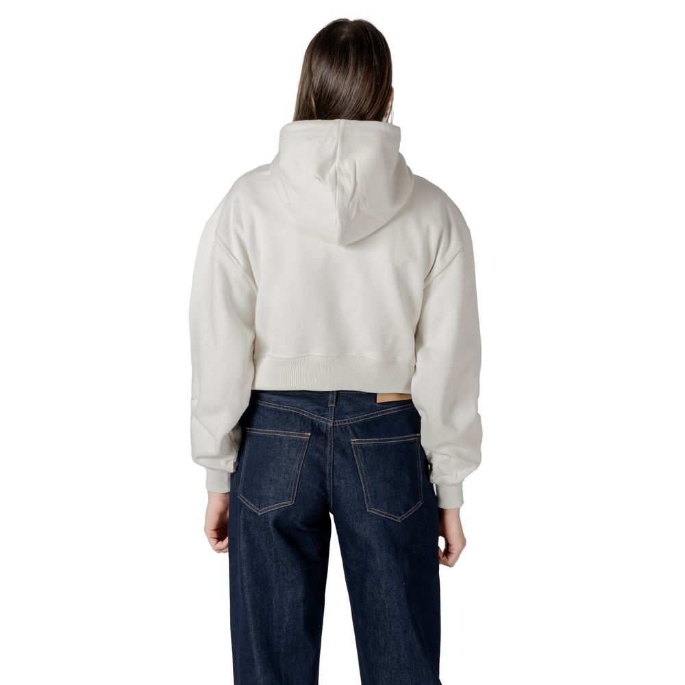 Calvin Klein Jeans Cream Cotton Sweatshirt