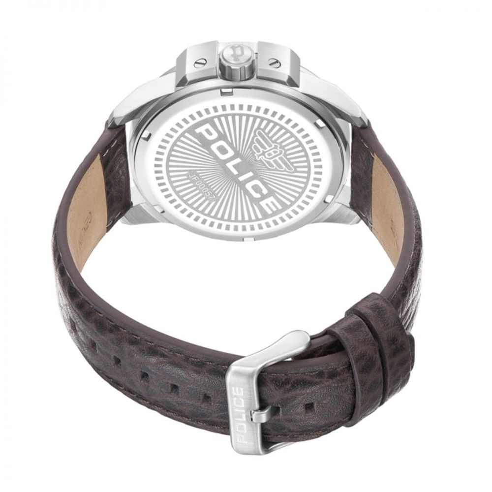 Police Brown Leather Watch for Men