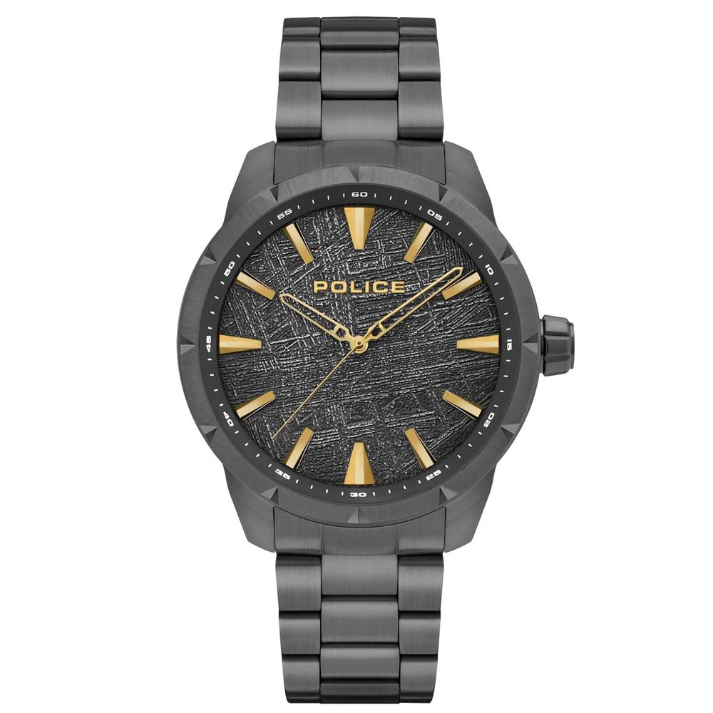 Police Black Stainless Steel Watch - Elegant & Robust