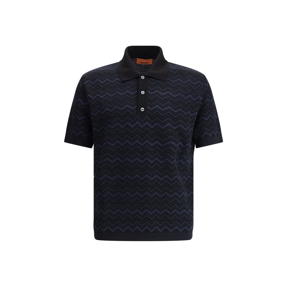 Missoni Knit Polo Shirt - Klassisk ZigZag Design