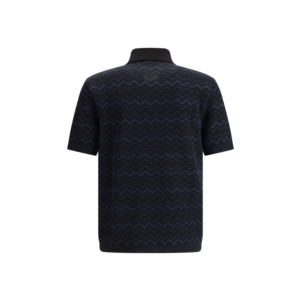 Missoni Knit Polo Shirt - Klassisk ZigZag Design