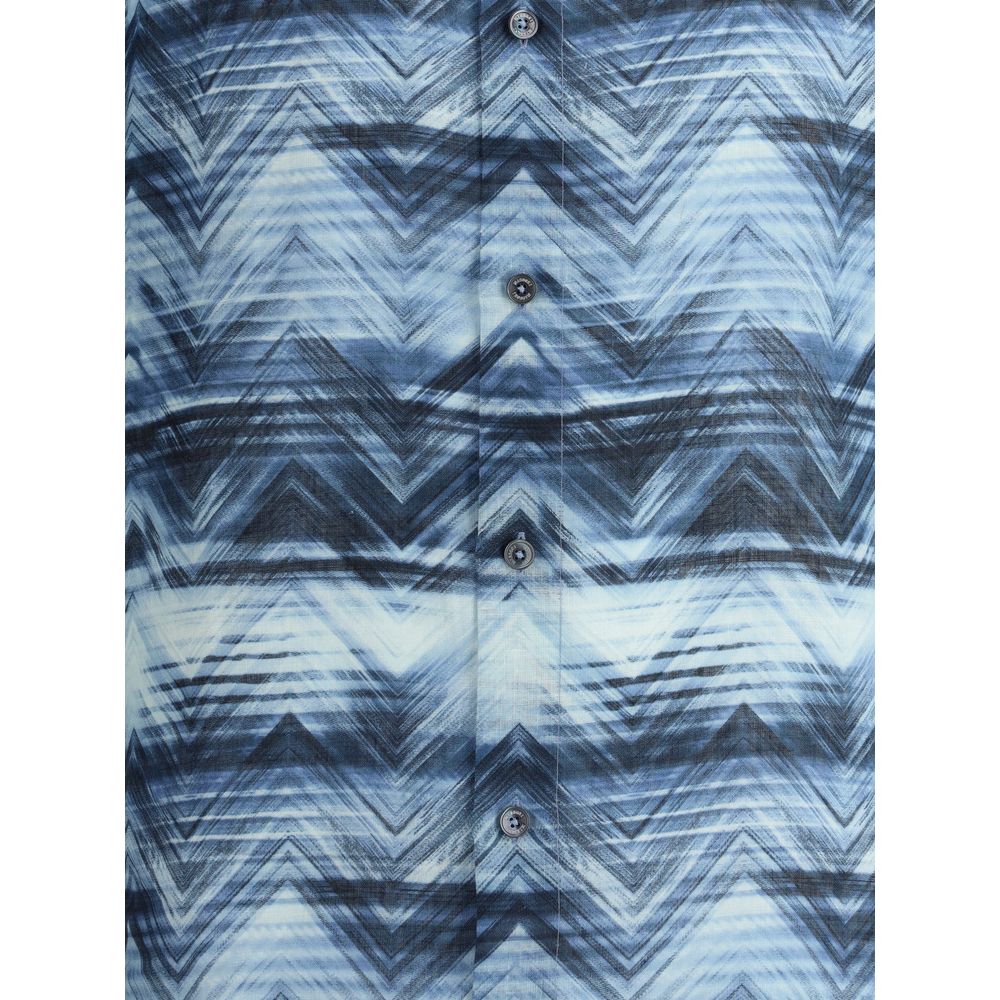Missoni ZigZag Mønstret Kort Ærmet Skjorte