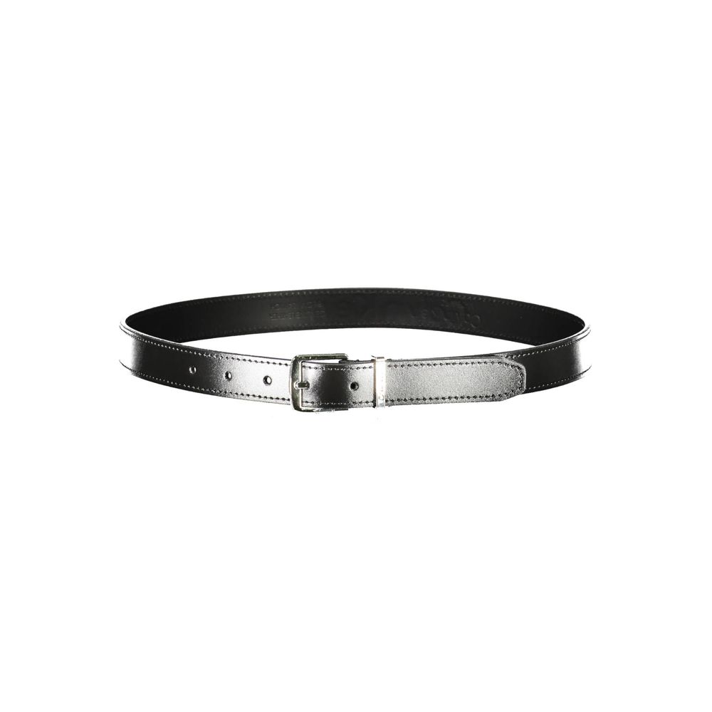 Calvin Klein Black Leather Belt til Kvinder