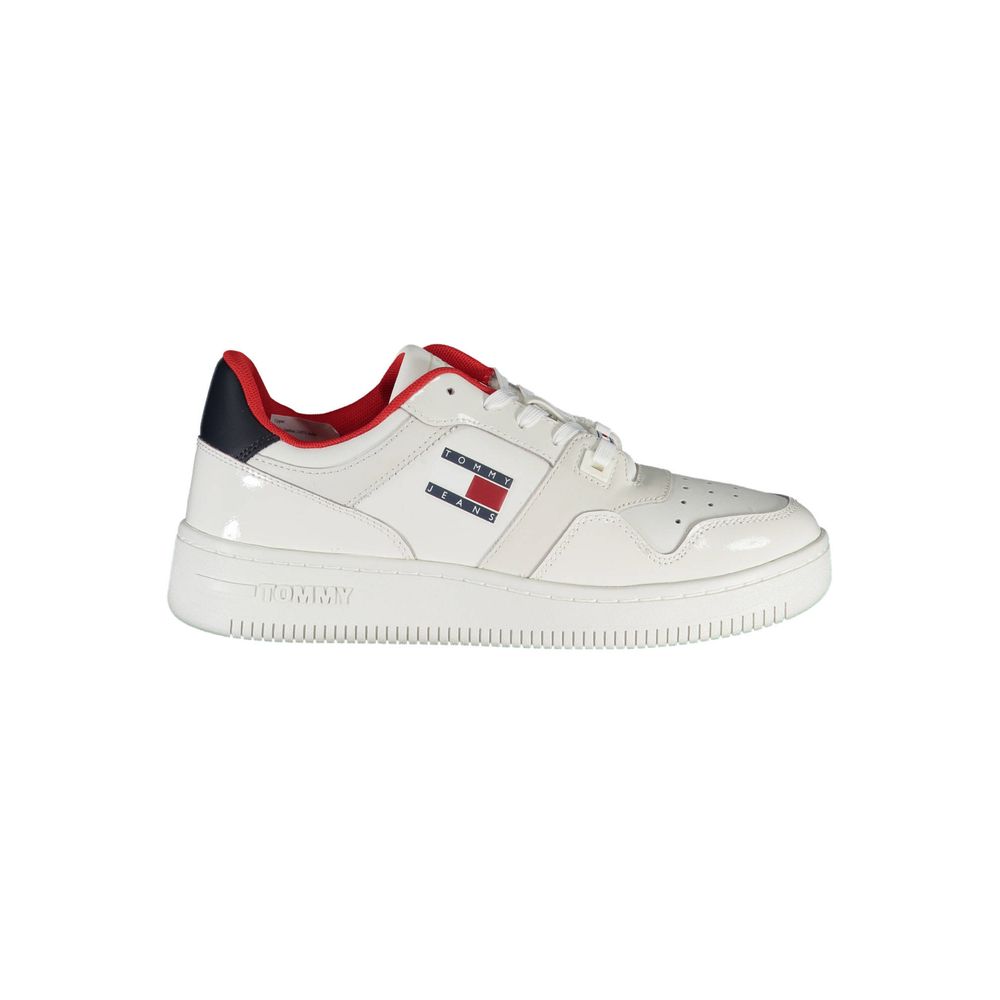 Tommy Hilfiger Hvid Læder Sneakers til Kvinder