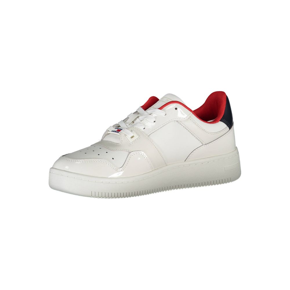 Tommy Hilfiger Hvid Læder Sneakers til Kvinder