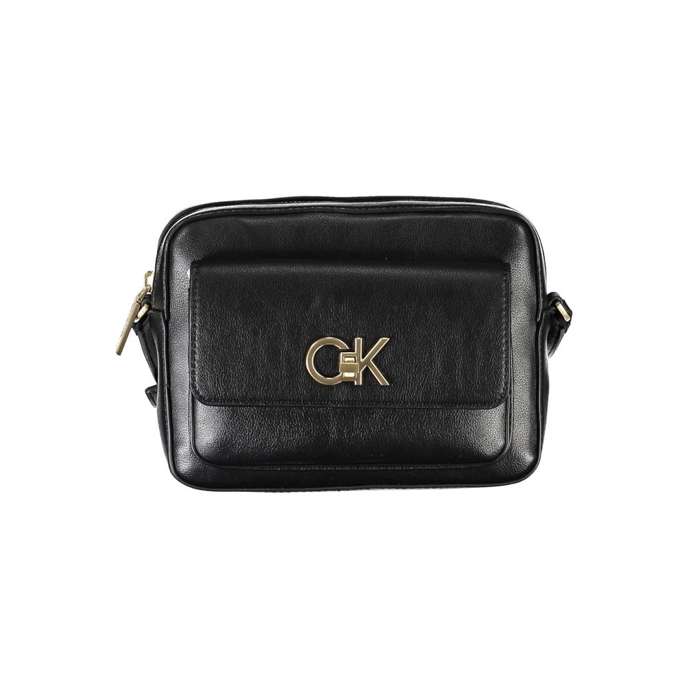Calvin Klein Sort Håndtaske i Genanvendt Polyester