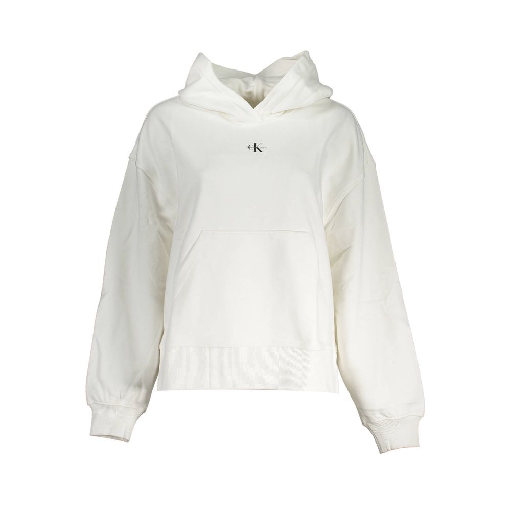 Calvin Klein Hvid Bomulds Sweatshirt til Kvinder