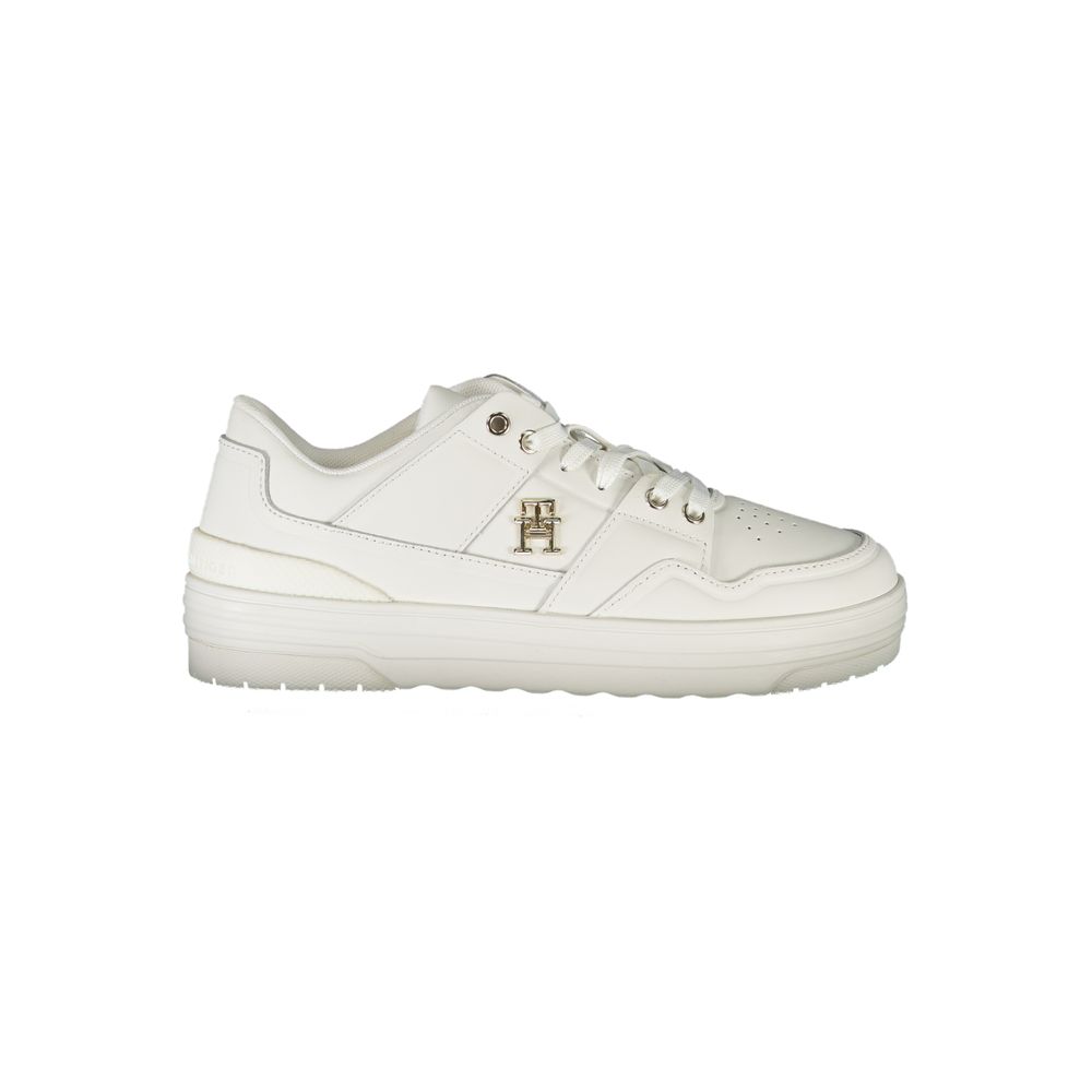 Tommy Hilfiger Hvide Læder Sneakers til Kvinder