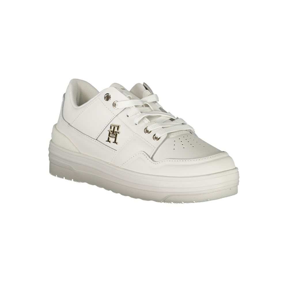 Tommy Hilfiger Hvide Læder Sneakers til Kvinder