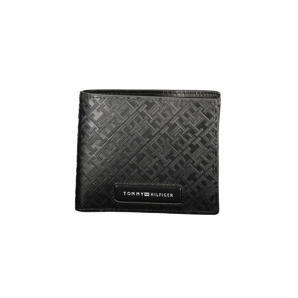 Tommy Hilfiger Sort Læder Mænds Wallet