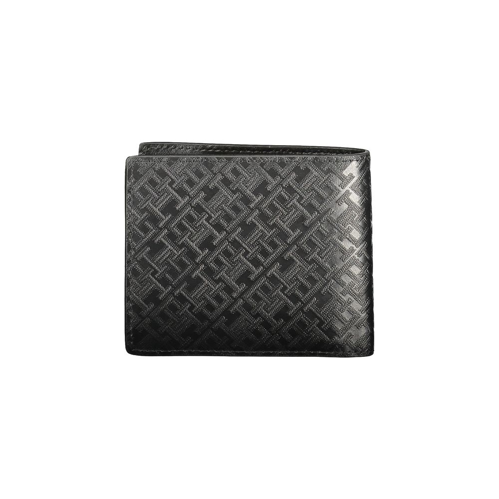 Tommy Hilfiger Sort Læder Mænds Wallet
