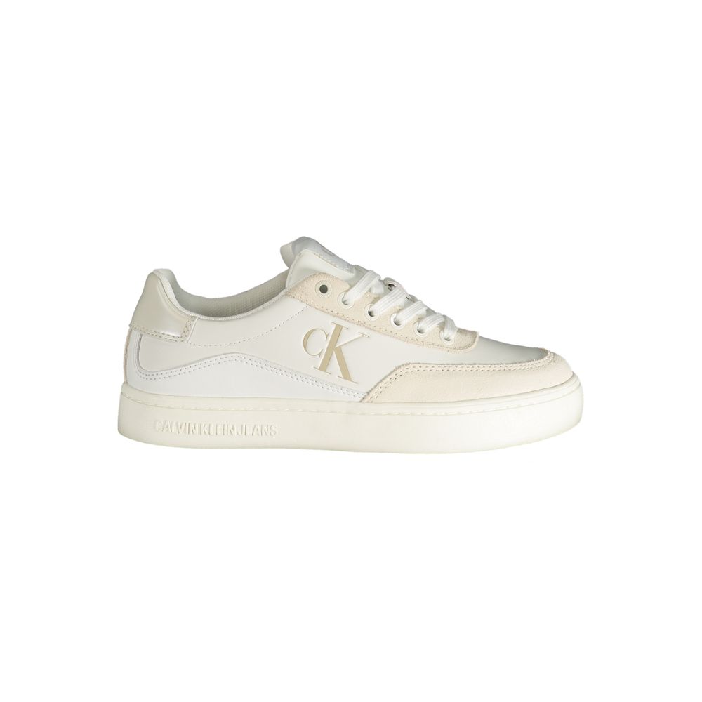 Calvin Klein Hvid Polyester Sneakers til Mænd