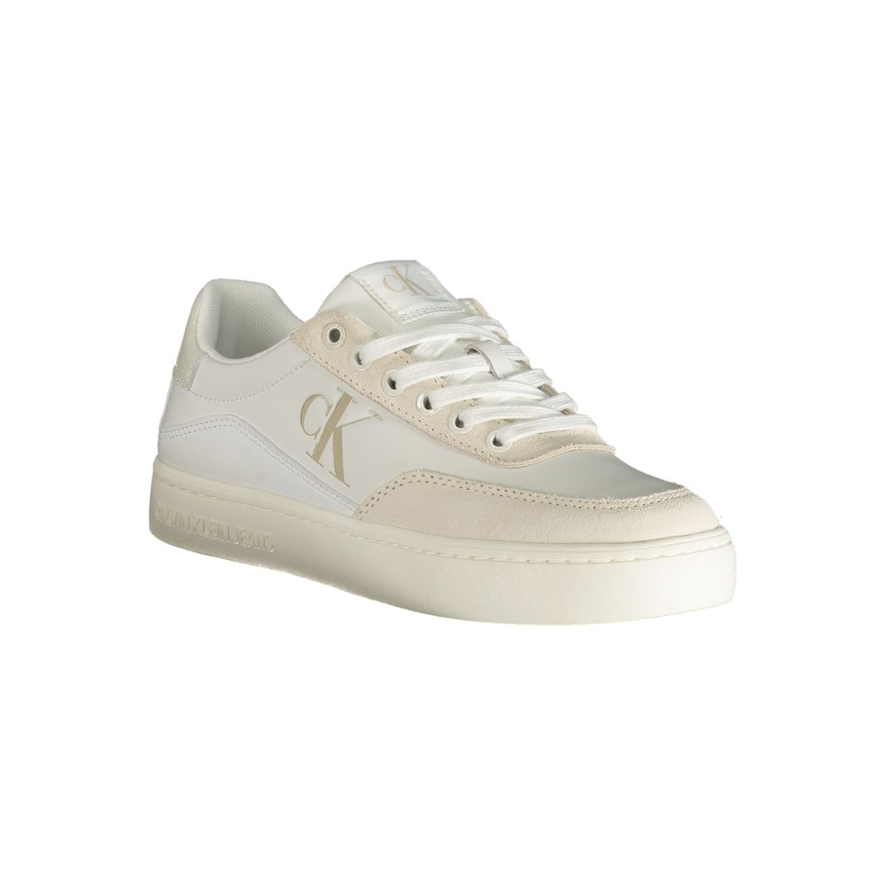 Calvin Klein Hvid Polyester Sneakers til Mænd
