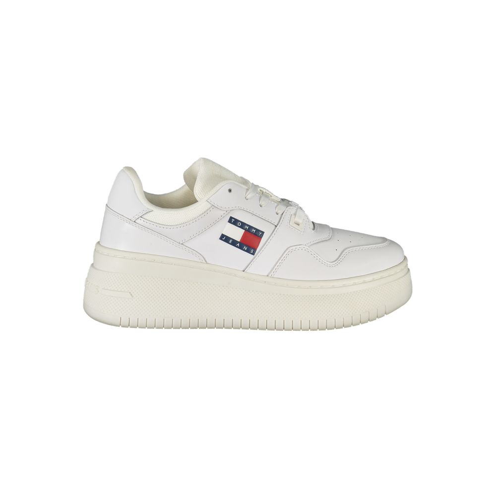 Tommy Hilfiger Hvide Læder Sneakers til Kvinder