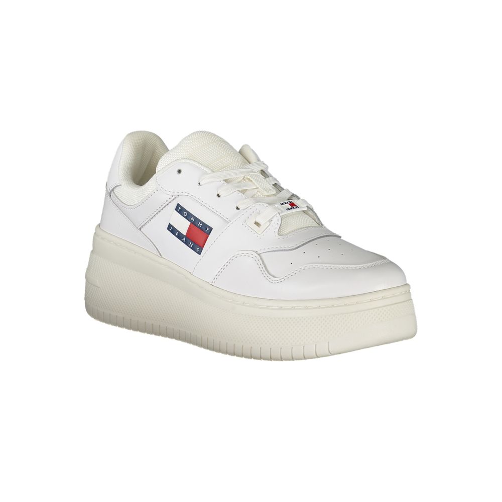 Tommy Hilfiger Hvide Læder Sneakers til Kvinder