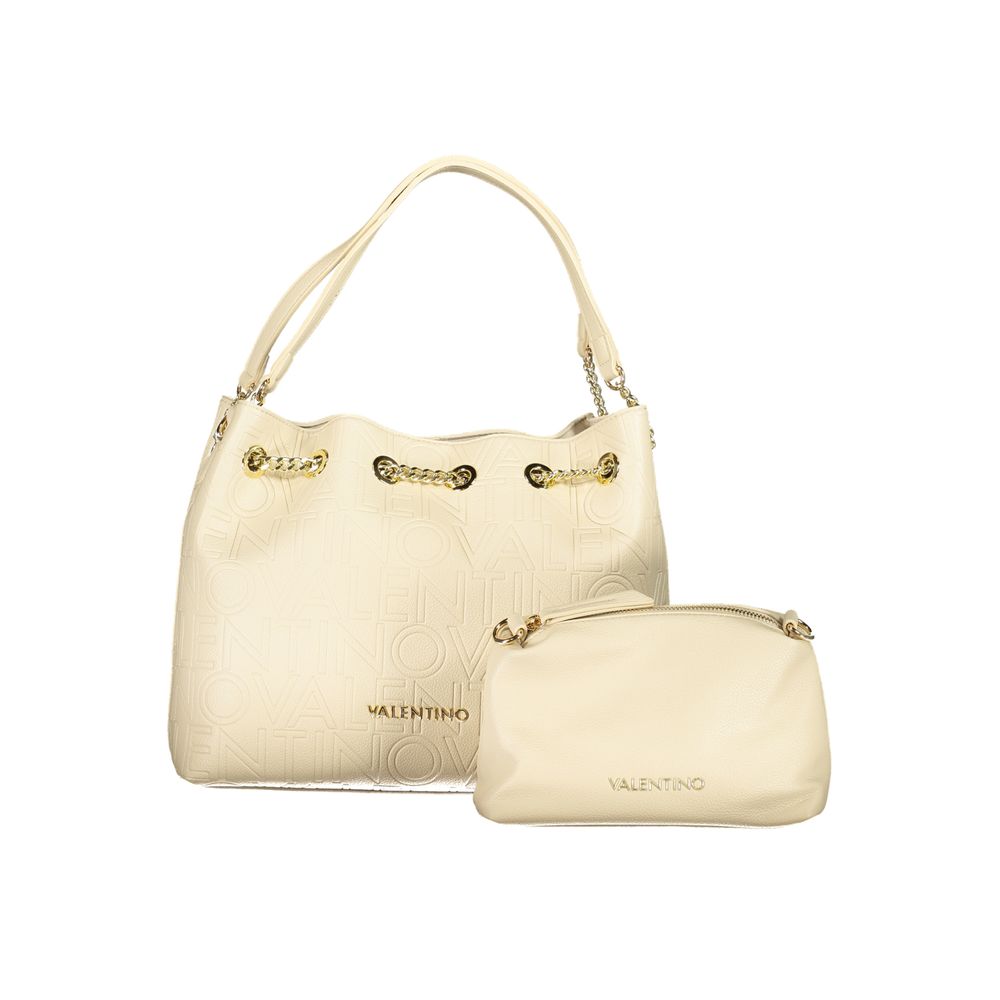 Valentino Bags Beige Håndtaske med 2 Justerbare Remme