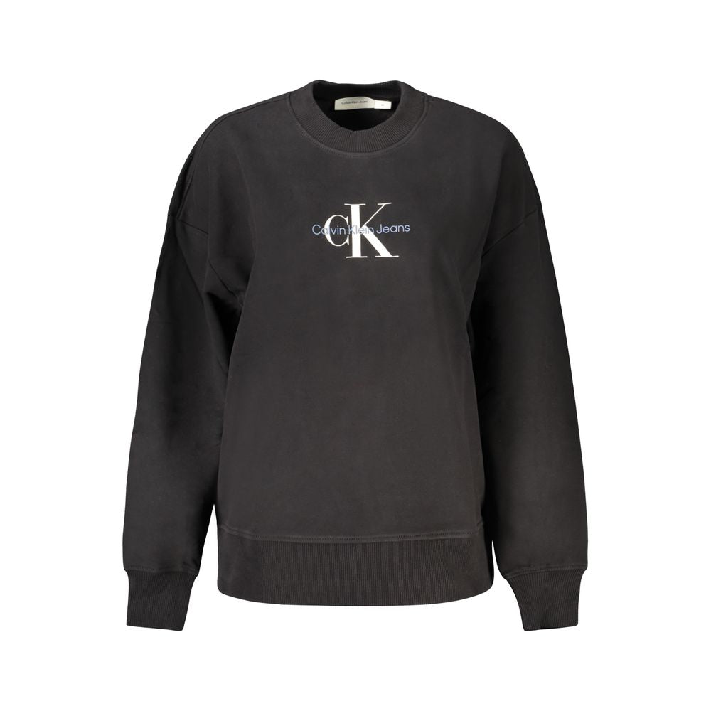 Calvin Klein Sort Kvinde Sweatshirt i 100% Økologisk Bomuld