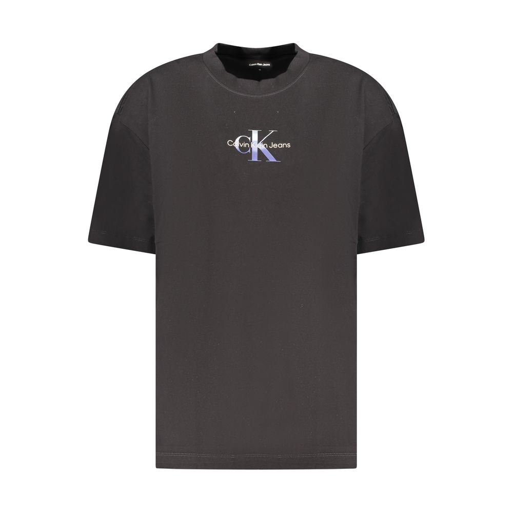 Calvin Klein Sort T-Shirt til Kvinder - 100% Genanvendt Bomuld