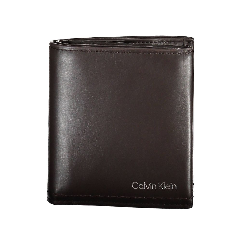 Calvin Klein Mænds Brun Læder Wallet