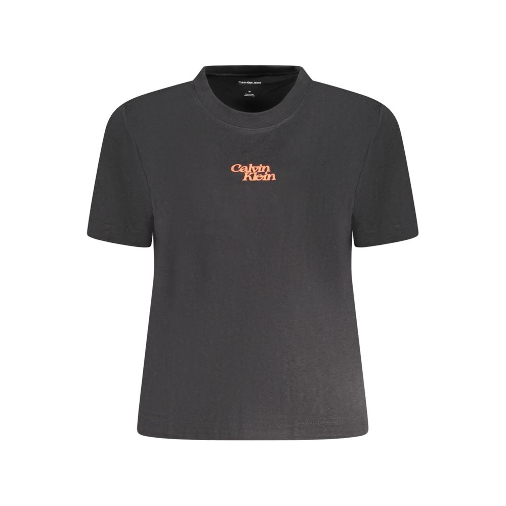 Calvin Klein Sort T-Shirt i 100% Bomuld