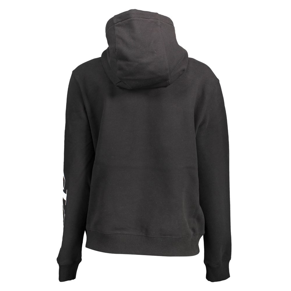 Calvin Klein Sort Cotton Hoodie til Damer