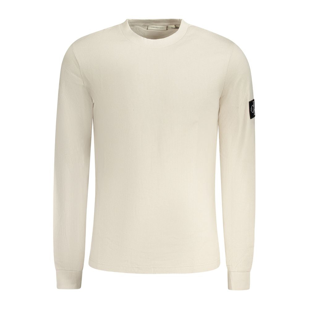 Calvin Klein Beige Cotton Sweater til Mænd