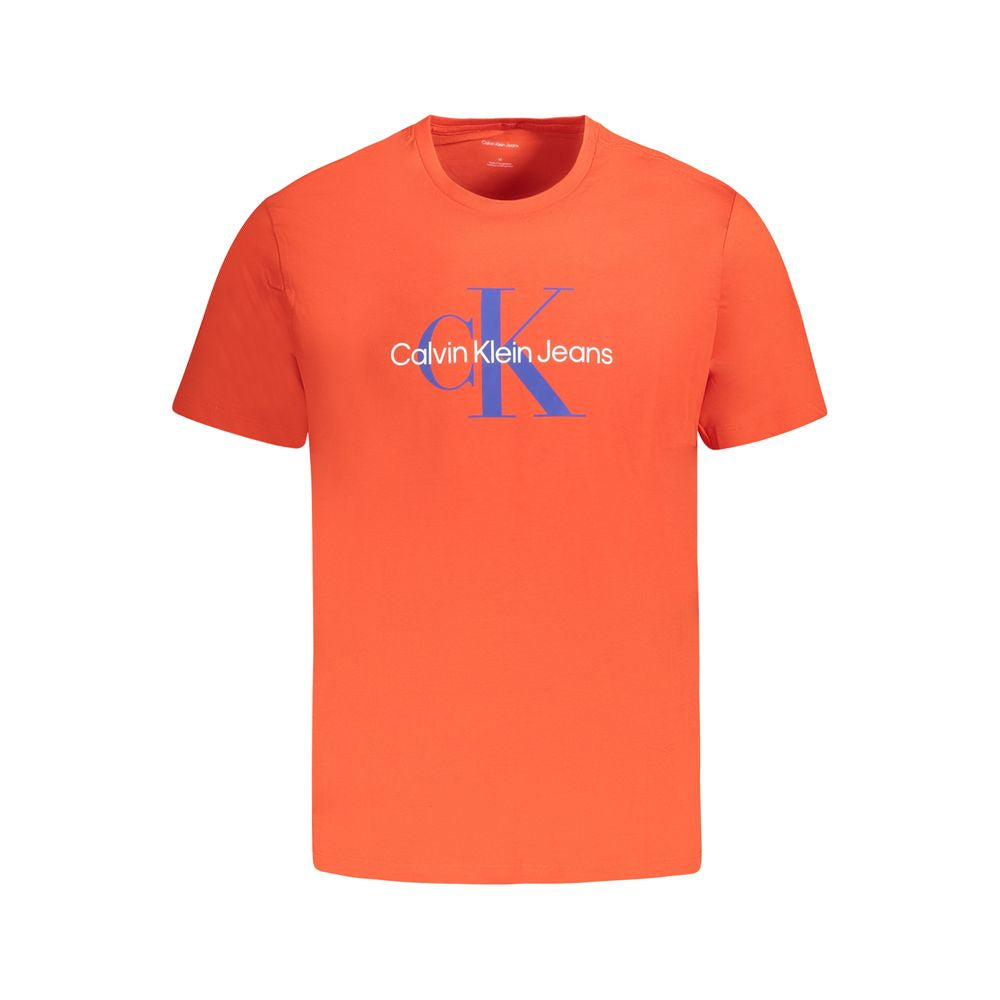 Calvin Klein Rød Bomulds T-Shirt til Mænd