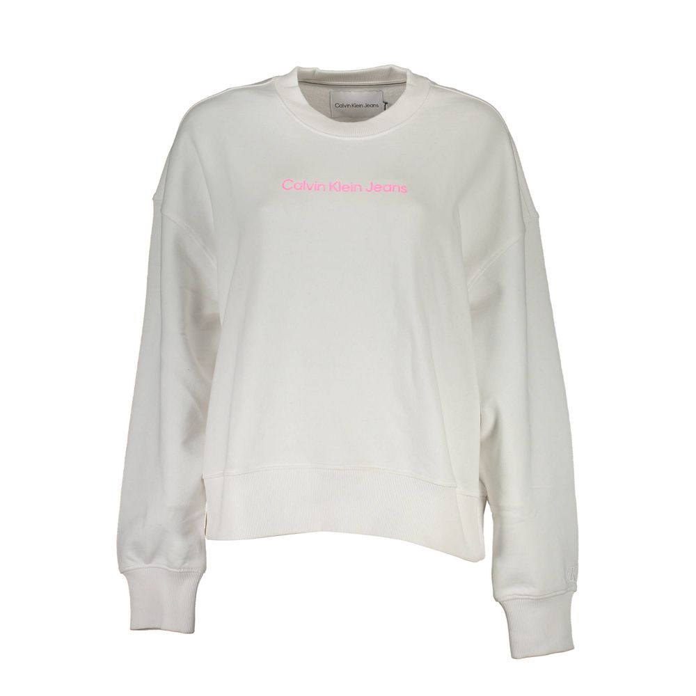 Calvin Klein Hvid Bomulds Sweatshirt til Mænd