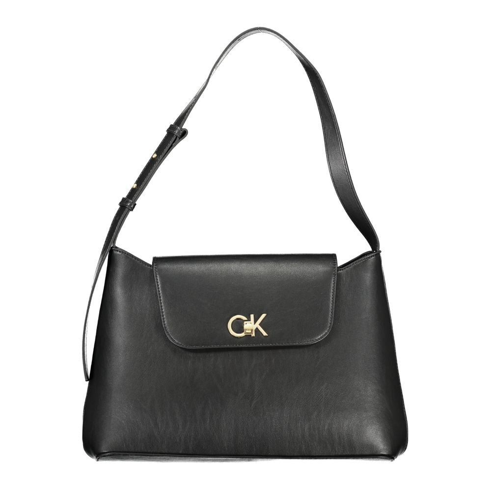 Calvin Klein Sort Håndtaske i Genanvendt Polyester