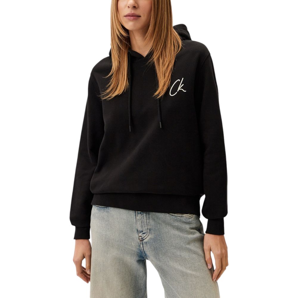 Calvin Klein Jeans Sort Genanvendt Bomuld Sweatshirt