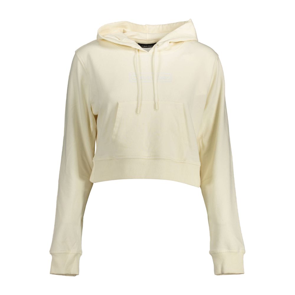 Calvin Klein Hvid Sweatshirt i 100% Bomuld