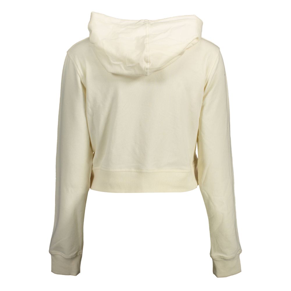 Calvin Klein Hvid Sweatshirt i 100% Bomuld