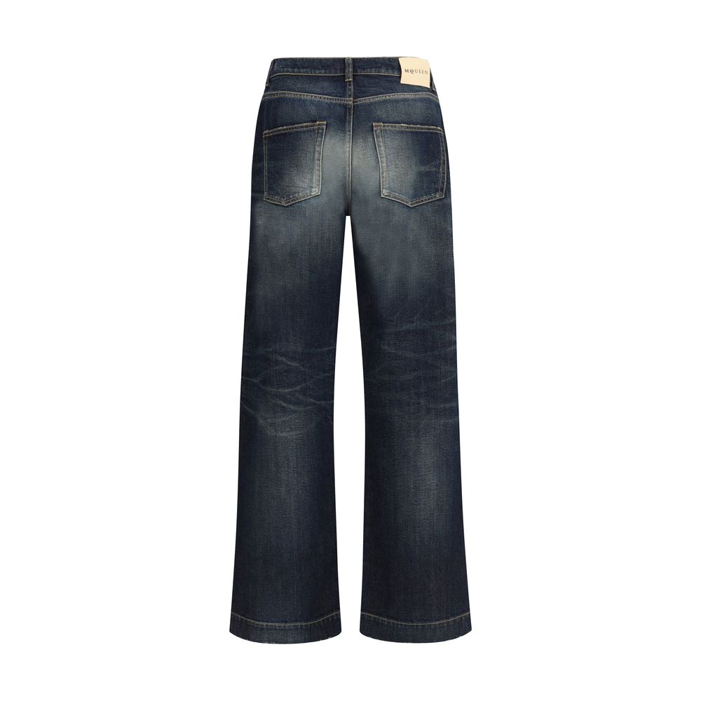 Alexander McQueen Vintage Effekt Jeans - Bred Ben