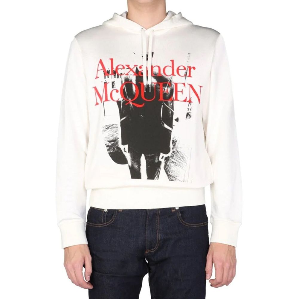 Alexander McQueen Logo Hoodie Sweatshirt til Mænd