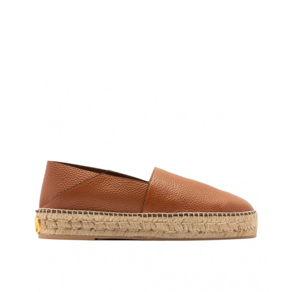 Valentino Garavani Logo-Plaque Læder Espadrilles til Mænd