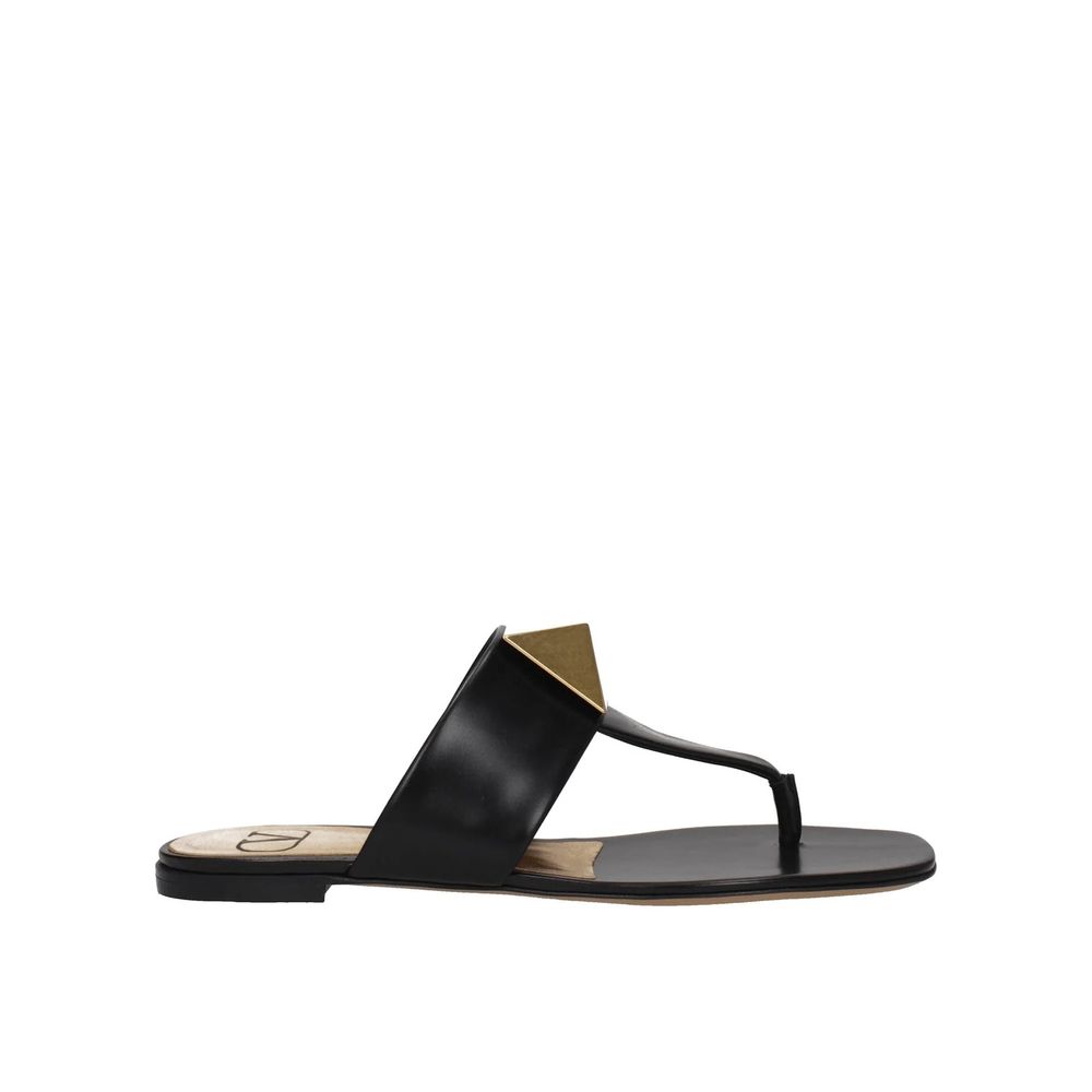 Valentino Garavani One Stud Læder Tøfler