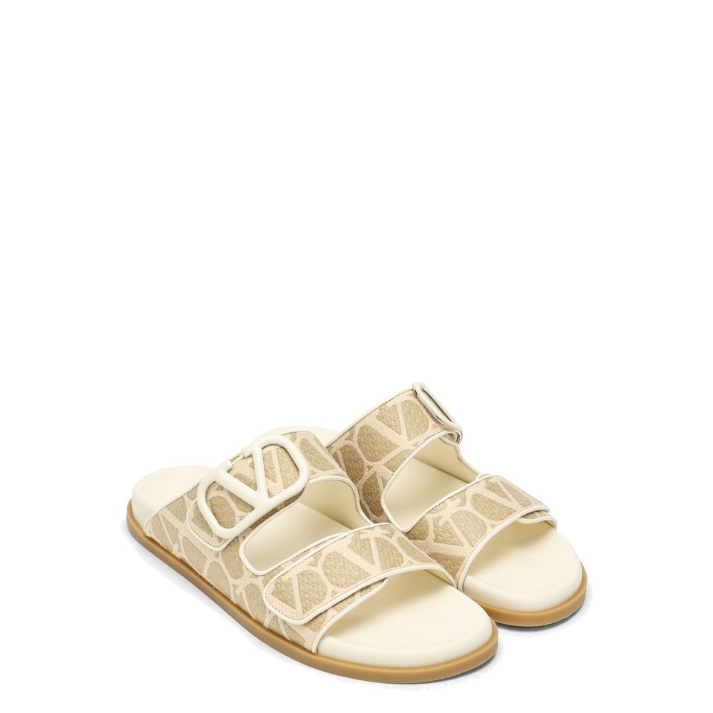 Valentino Garavani Toile Iconographe Flade Sandaler til Kvinder