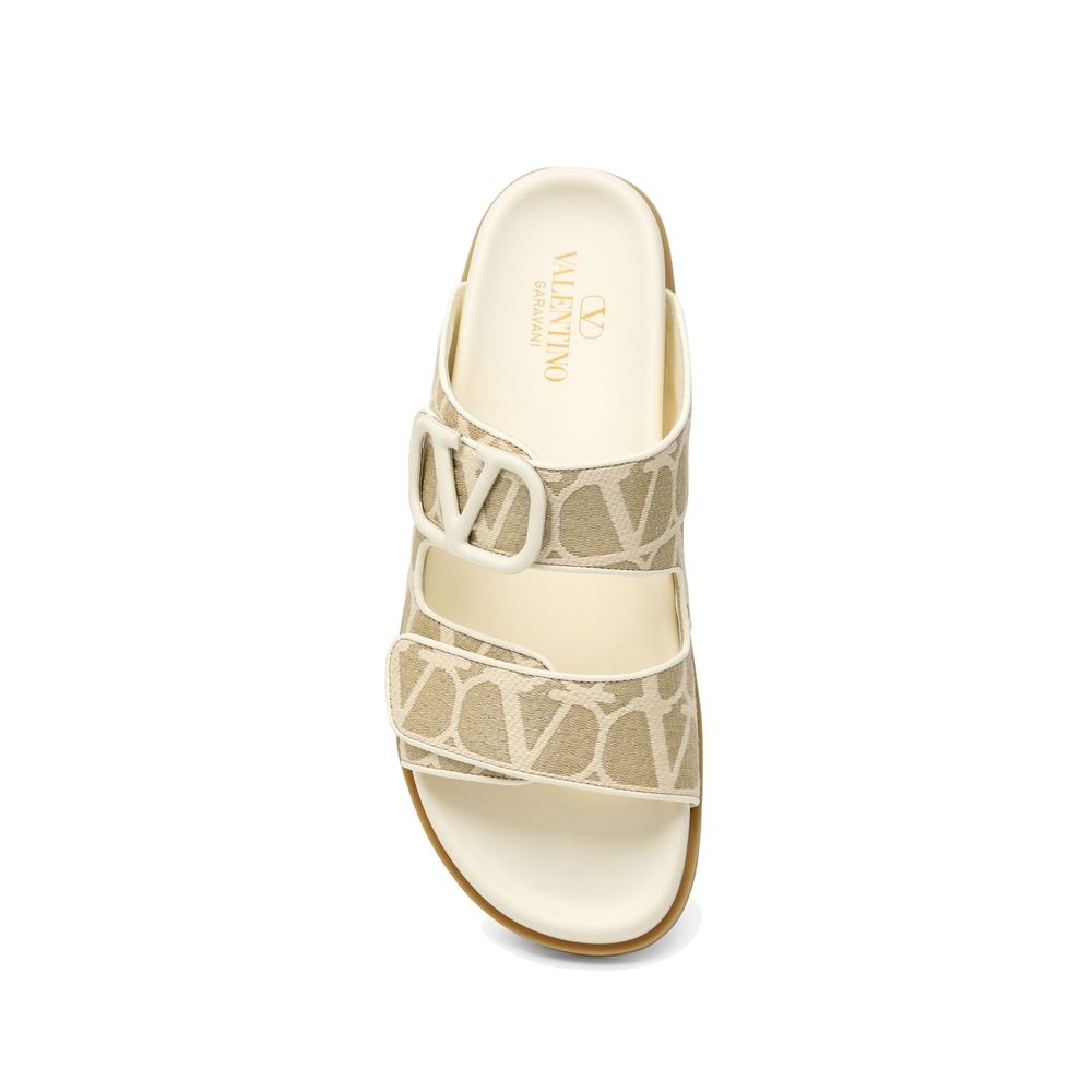 Valentino Garavani Toile Iconographe Flade Sandaler til Kvinder