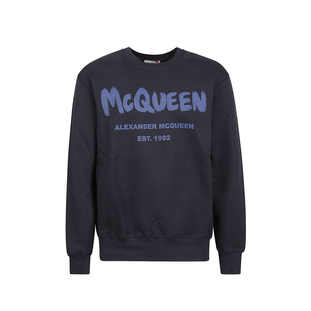 Alexander McQueen Herre Cotton Logo Sweatshirt