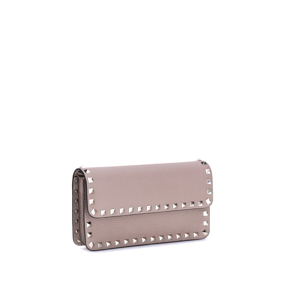 Valentino Garavani Rockstud Wallet with Strap - Vitello Stams