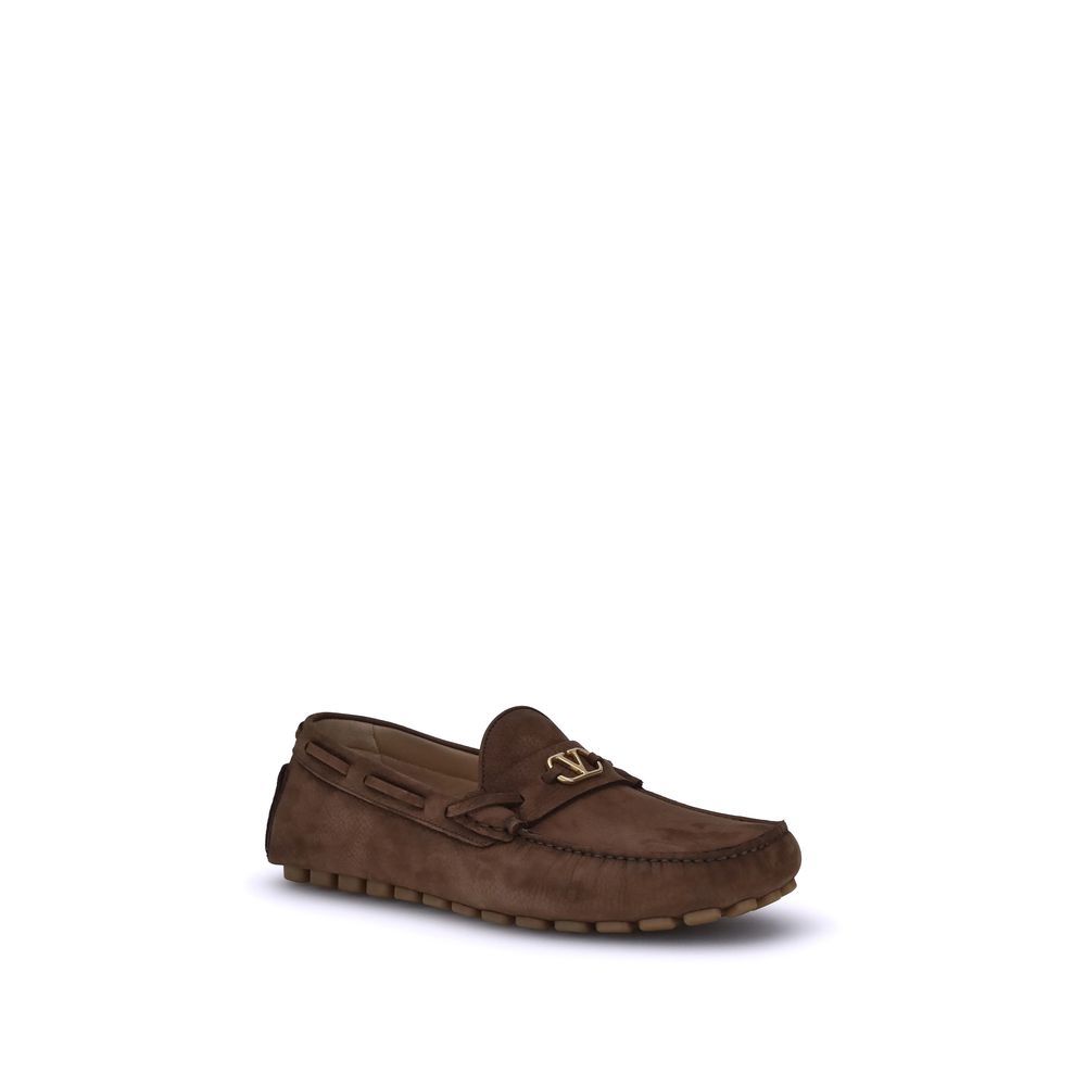 Valentino Garavani Fastaway Driver Loafers - Suede Slip-ons