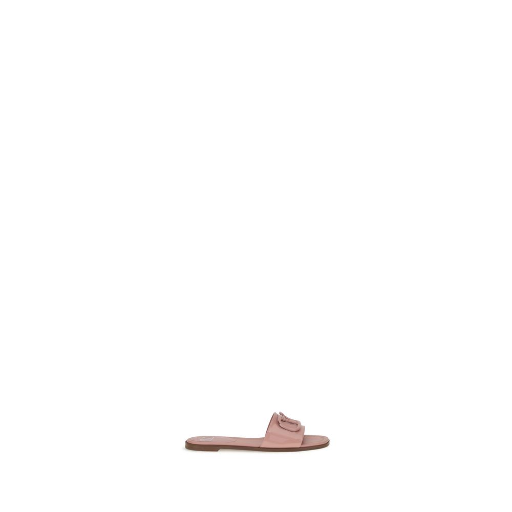 Valentino Garavani Patent Læder VLogo Slide Sandaler