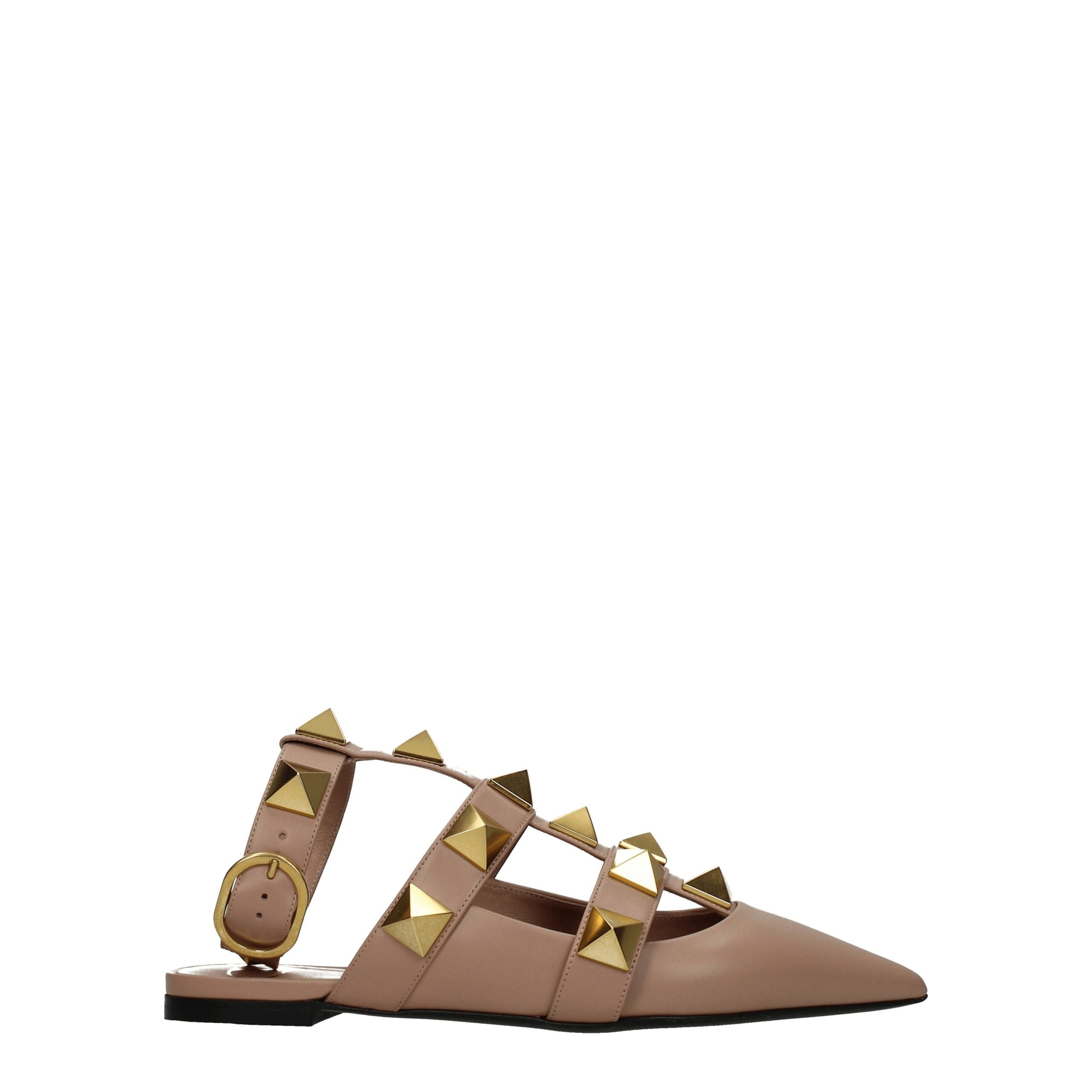 Valentino Garavani Pink Leather Sandal med Stjerner