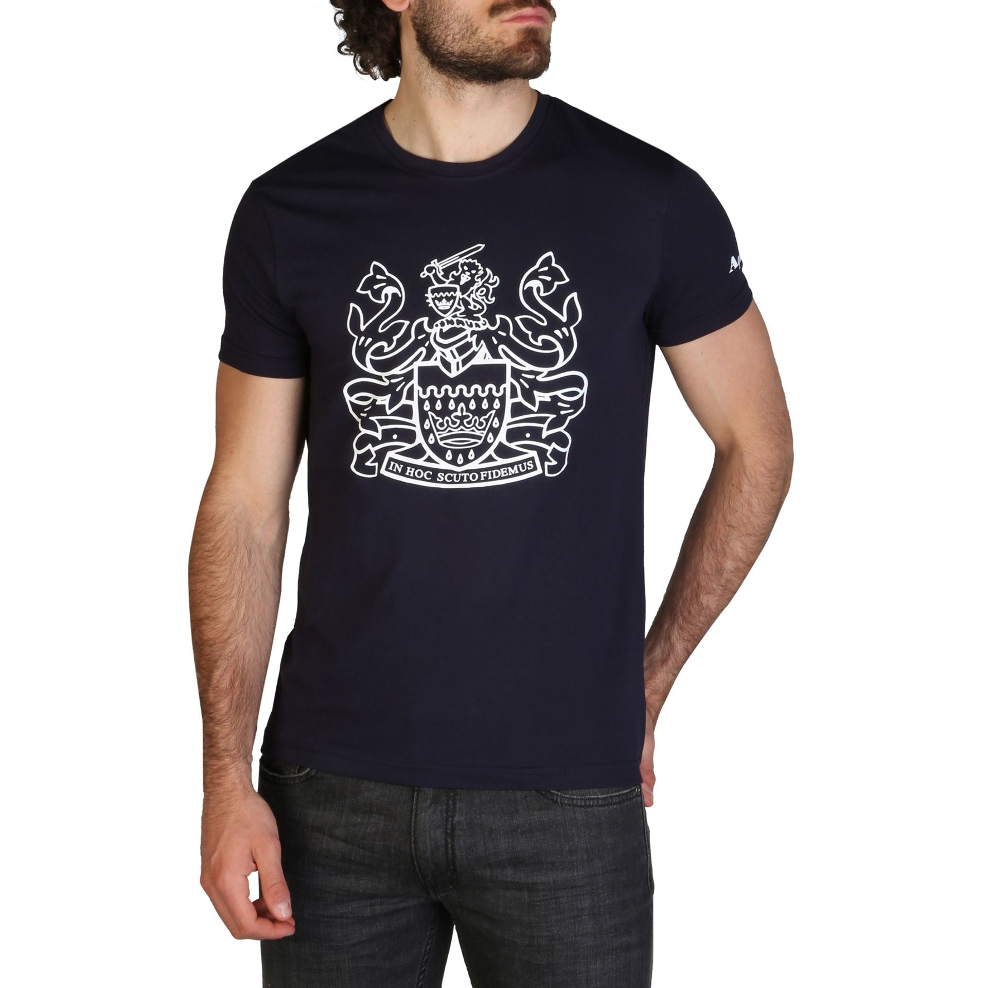 Aquascutum Herre T-shirt - Kvalitet Made in Italy